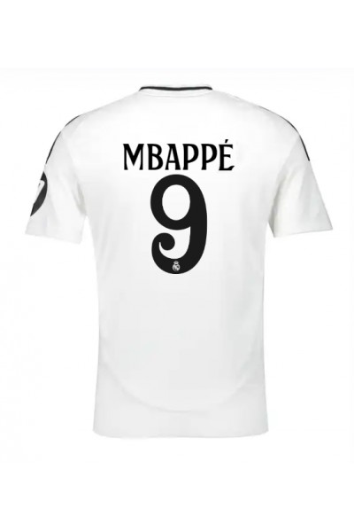 Fotbalové Dres Real Madrid Kylian Mbappe #9 Domácí Oblečení 2024-25 Krátký Rukáv Fotbalové Dres Real Madrid Kylian Mbappe #9 Domácí Oblečení 2024-25 Krátký Rukáv